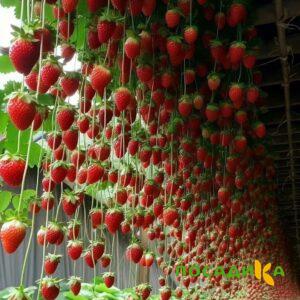 Клубника ампельная Анастасия купить по цене от 370р. в интернет-магазине «Посадика» с доставкой почтой в в Поронайске и по всей России – [изображение №1].